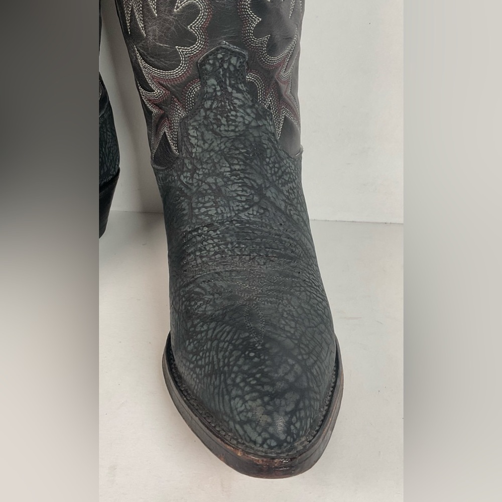 Vintage Dan Post Sueded Shoulder Cowboy Boots | USA Made | Men’s 8 D - Picture 8 of 16